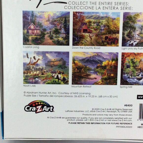 Cra-Z-Art Jigsaw Puzzle Abraham Hunter “Noah’s Ark” 1000 Piece Colorful MADE USA - Picture 4 of 7